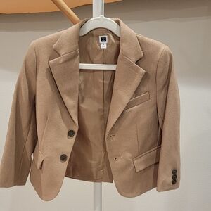 Janie and jack tan wool blazer